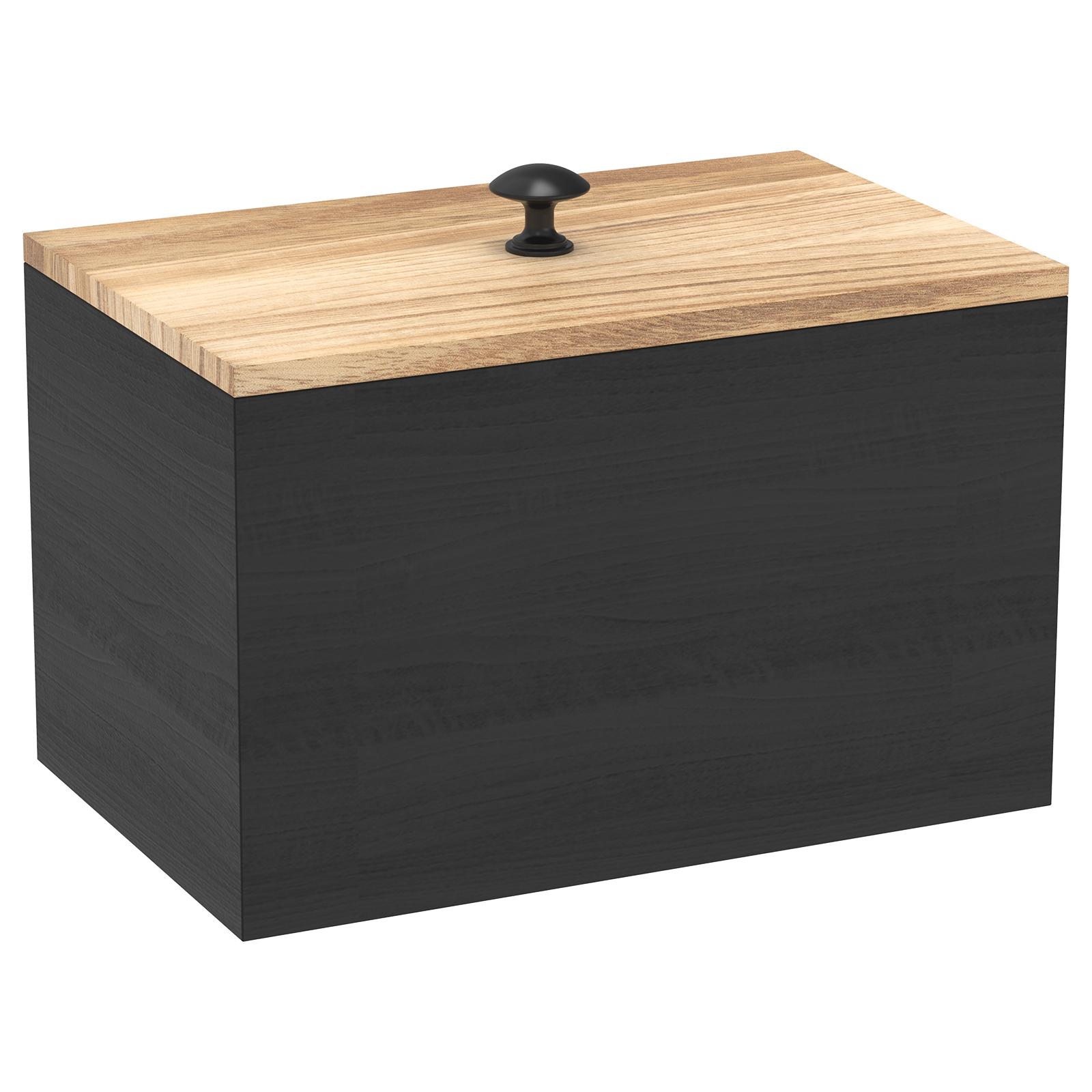

Wood Tampon Holder Bathroom Pad and Tampon Storage Box with Lid Feminine Product Organizer for Toilet Desktop Decor