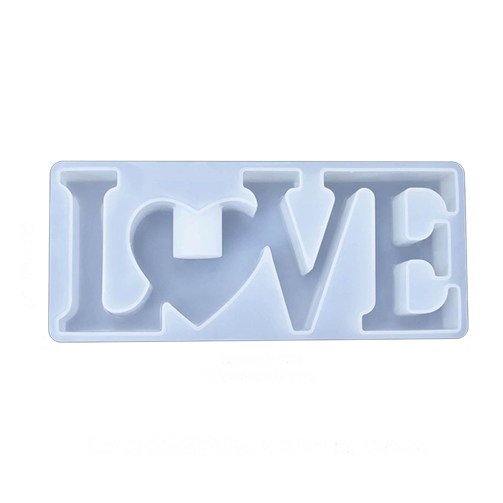 

Подсвечник Форма из смолы Любовное письмо Подсвечник Силиконовая форма Уникальная Новогодняя подставка для свечей Форма для литья эпоксидной смолы DIY 3