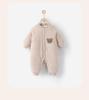 Jingqi Fleece-Lined Cotton Baby Jumpsuit for Autumn/Winter