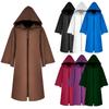 2025 Grim Reaper Hooded Cloak Robe - Medieval Wizard Cosplay Costume