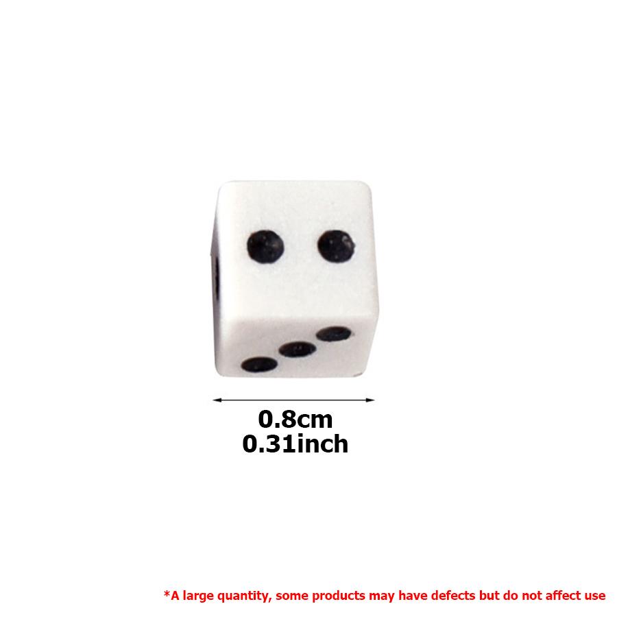 200pcs 8mm Small Square Corner Dice | Numbered Game Supplies | Ideal for Tabletop Games, Party Activities & DIY Craft Props
