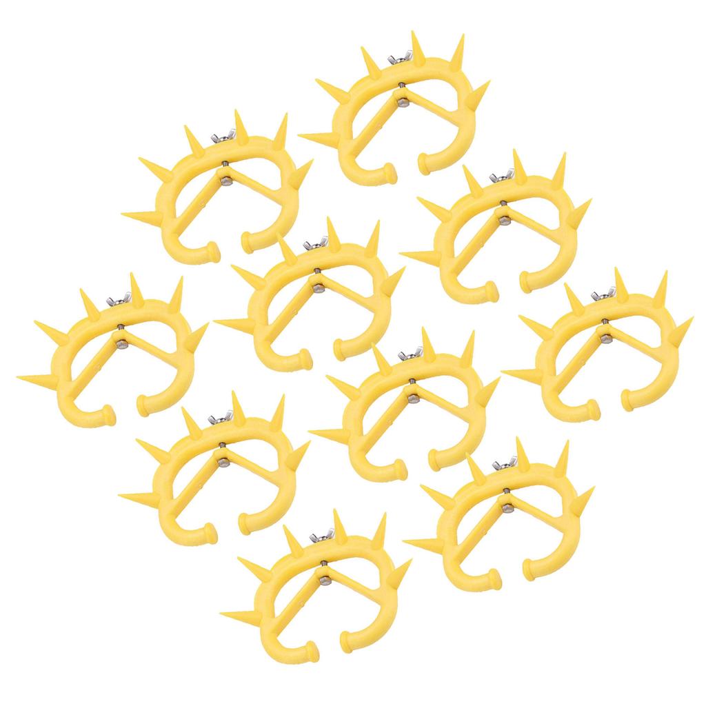 10pcs CalF weaning Nose Rings Plastic Weaning Spiked Ring Preventing Suckling