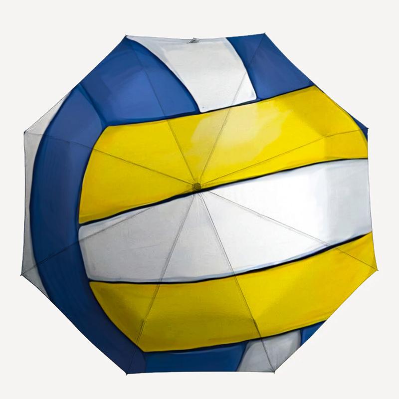 

1PC Volleyball Pattern Automatic Open/close, All-Season Portable Folding Umbrella for Women & Men yy250919213