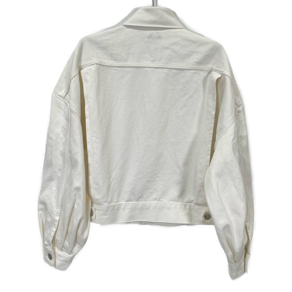 HYKE 241-17436 White BALLOON SLEEVE TWILL JACKET Jacket 1 whiteUsed