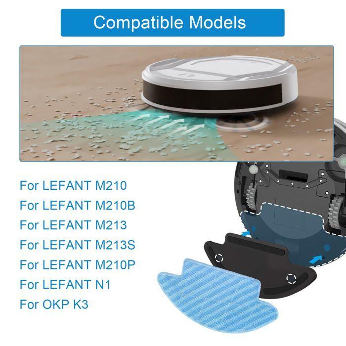 Chiffons de nettoyage avec support accessoires pour LEFANT M210/ M210B/ M213/ M213S/ M210P/ N1, pour OKP K3