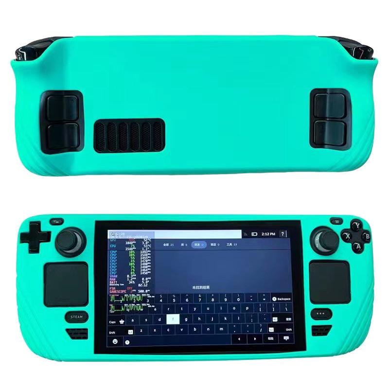 

Мягкий силиконовый чехол для портативной игровой консоли Steam Deck, всесторонний противоскользящий силиконовый защитный чехол, аксессуары, силиконовый чехол-накладка