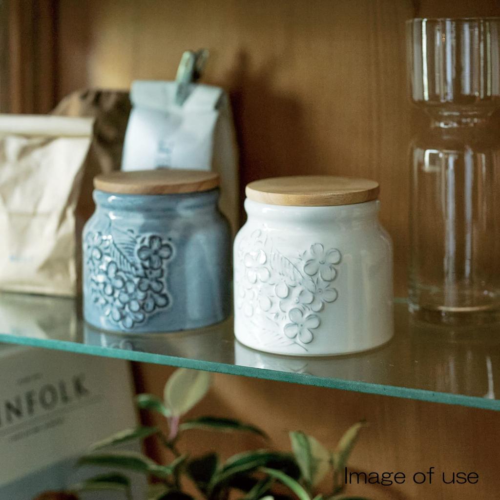 Aito Seisakusho "Lien" Vorratsbehälter mit Deckel, ca.. 10cm, Weiß, Mino Ware, Produktnummer 267923