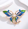 1Pc Butterfly Brooch with Vintage Style, Fashion Animal Brooches Pins for Women Jewelry Accessories Party Gift