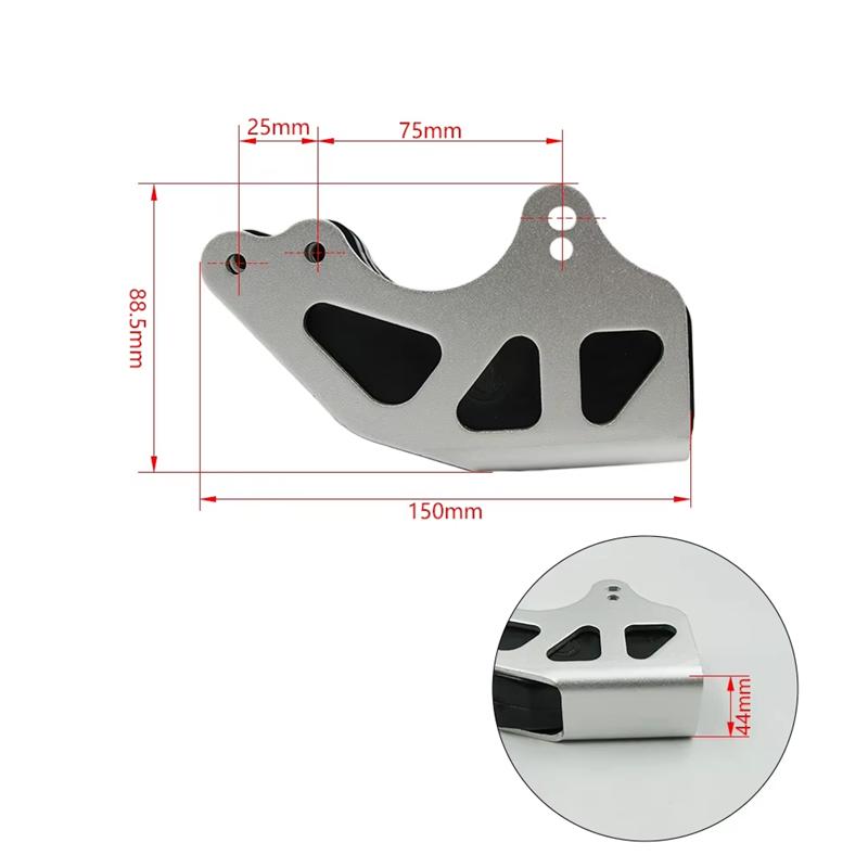 Chain Guard Lower Frame Cover Protector Pad For ZONGSHEN X6 X2 X2X Sprocket Guide For EXC SXF Motorcycle