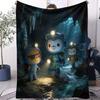 Koc Octonauts Podwodna Przygoda Na Cały Rok Miękki Wygodny Do Łóżka Sypialni Pokoju Studenta Sofy Lunchu Kempingu Dekoracja Pokoju Studenta Prezent