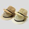 Hand-Woven Straw Hat, Crimped Papyrus Top Hat, Jazz Hat, Sun Protection And Sunshade Straw Hat Jz-023