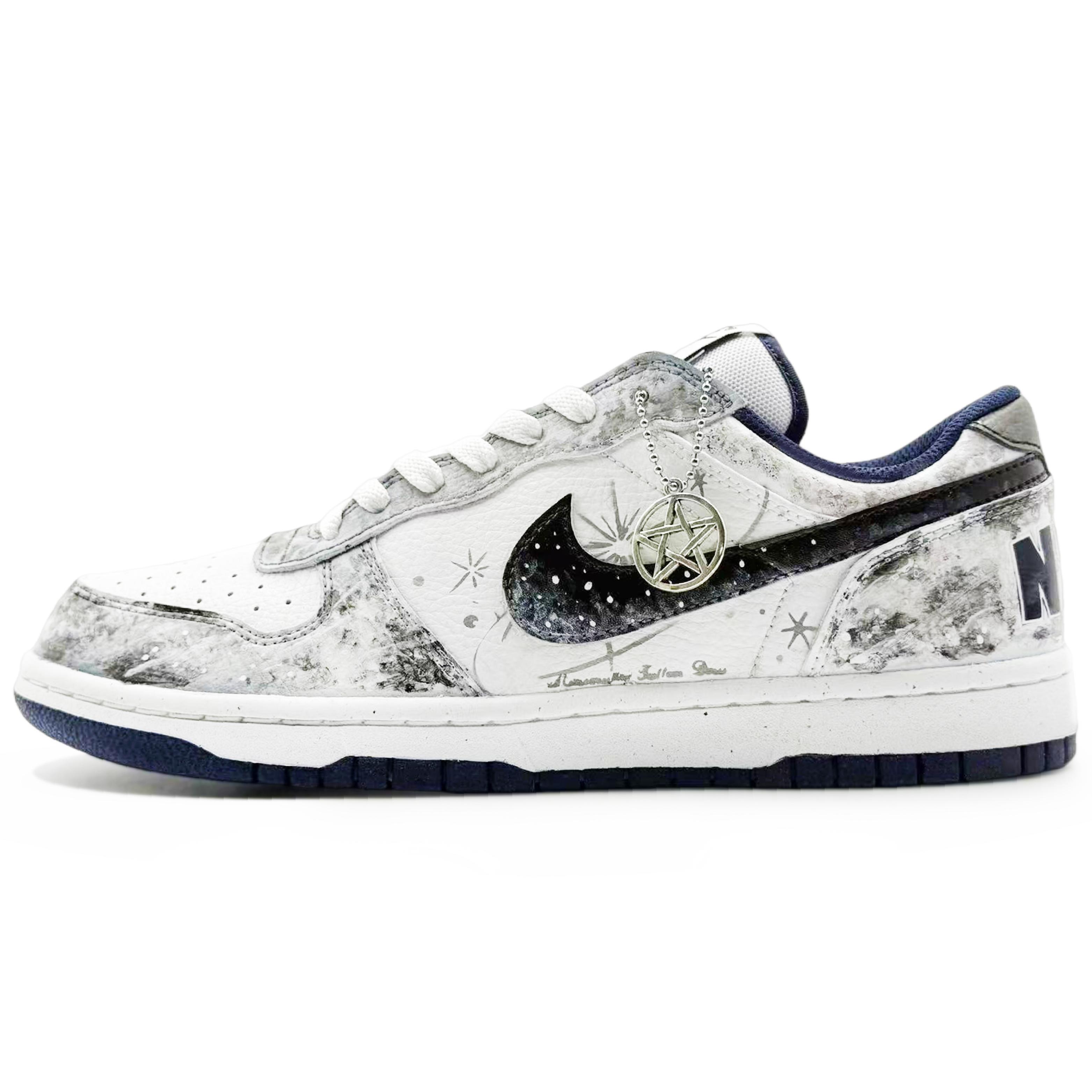Nike Big Low Synthetic Leather, Leather Cushioning Abrasion Resistant Cushioning, Wear Resistant Low top 355152-140(Team1148-) 42