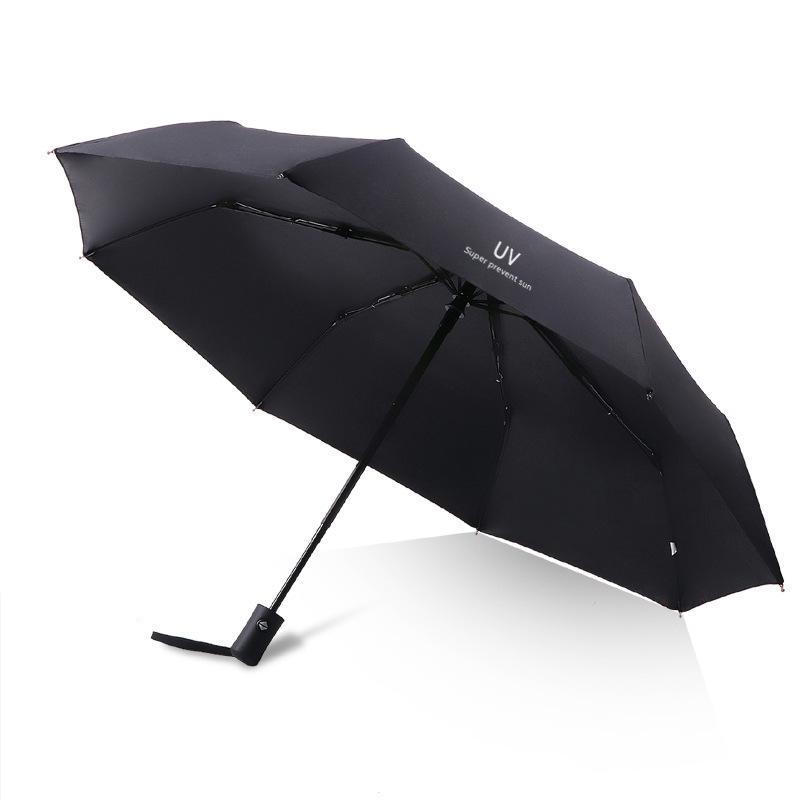 Automatic 24-Rib Folding Umbrella: High-End, Dual-Use, Storm-Resistant, Large Umbrella for Sun and Rain