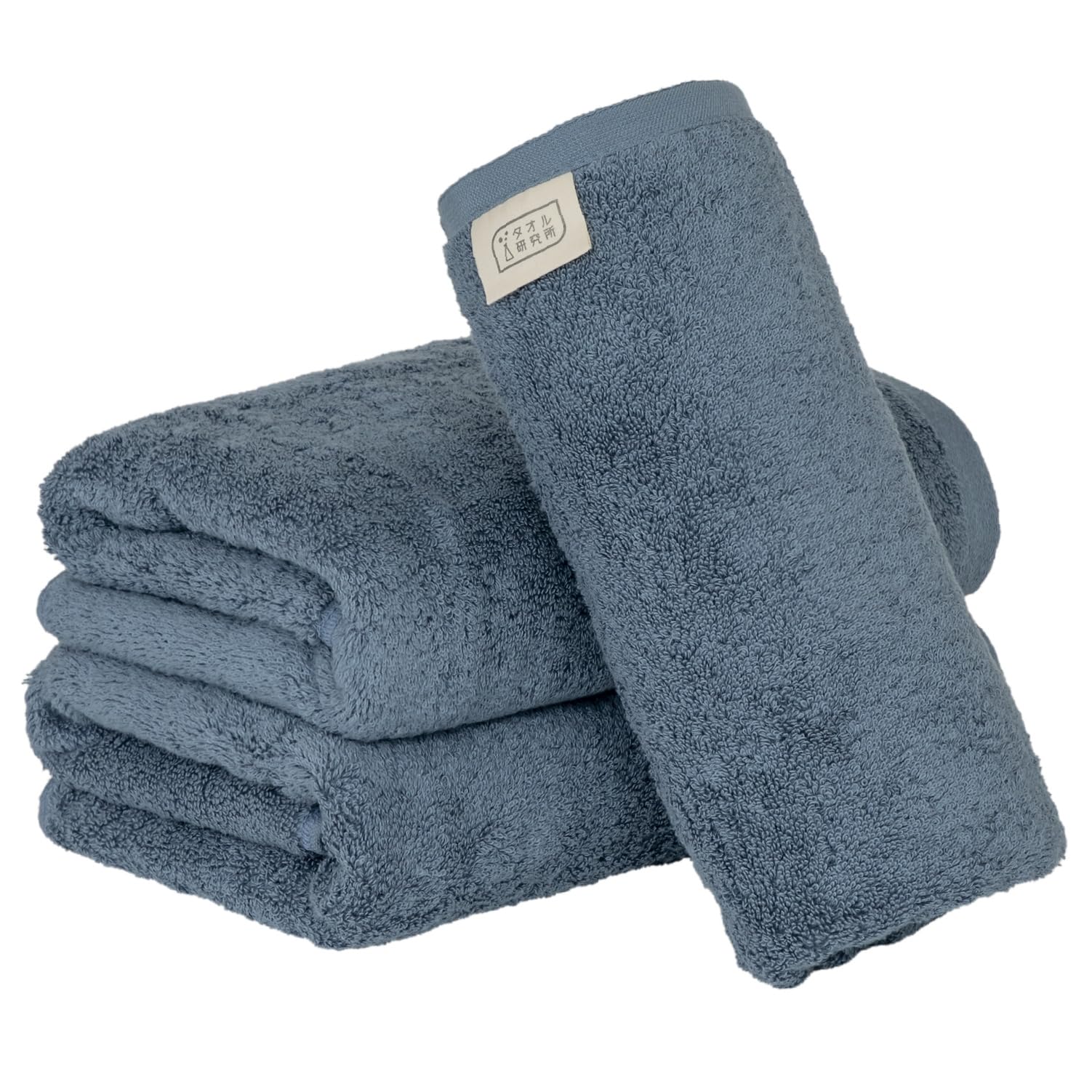 

Полотенце Лаборатория Мини Банное Дымчатый Набор Быстрый ЯпонияТехнология [Объемный] #003 Полотенца, Синий, 3, Гостиничного Качества, Толстый, Пушистый, Высокая Воздухопроницаемость,