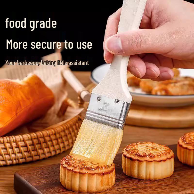 Non-Shedding, Heat-Resistant Barbecue and Pancake Oil Brush