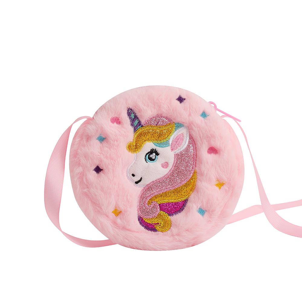 

Unicorn Plush Shoulder Bag for Girls - Cute Crossbody Bag and Coin Purse