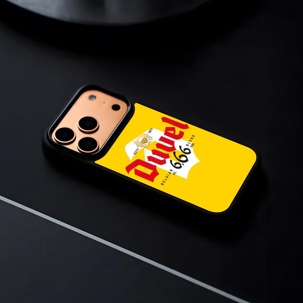 Duvel Beer Phone Case For IPhone 17 16 15 14 13 12 Pro Max Plus Black Frame Hard Shell