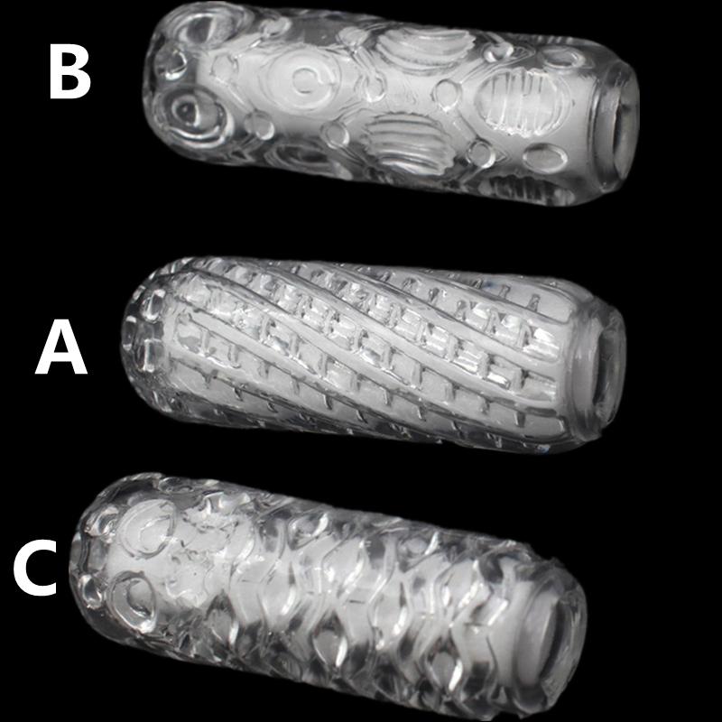 Transparentní silikonový kalíšek na masturbaci pro muže Bezpečné měkké hračky Orgasmus Mužská masturbátor Sexuální hračka Realistická vagina Zboží pro dospělé