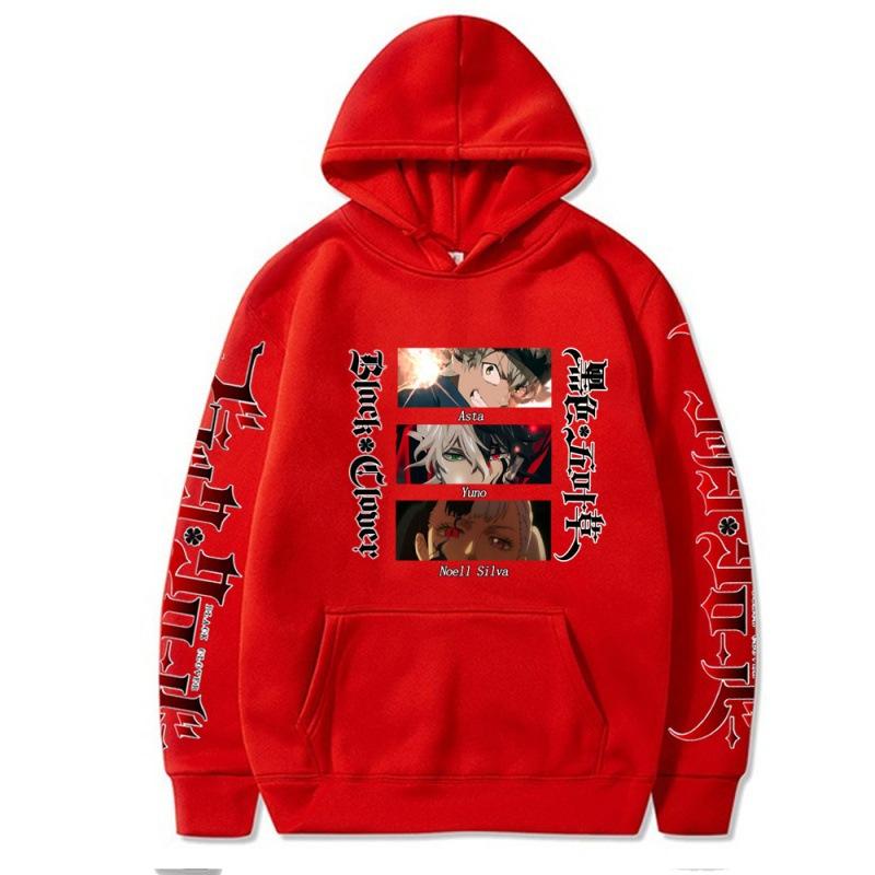 

Harajuku Anime Black Clover Asta Graphic Print Hooded Men Women Hoodies Plus Size Streetwear Harajuku Unisex Casual Sweatshirt 4XL красный