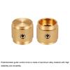 Uxcell Aluminum Potentiometer Knobs Universal Volume Tone Control Knobs with Arrow Indicators for Guitar Gold 4-Pack 1/4" (6mm) 5/8"
