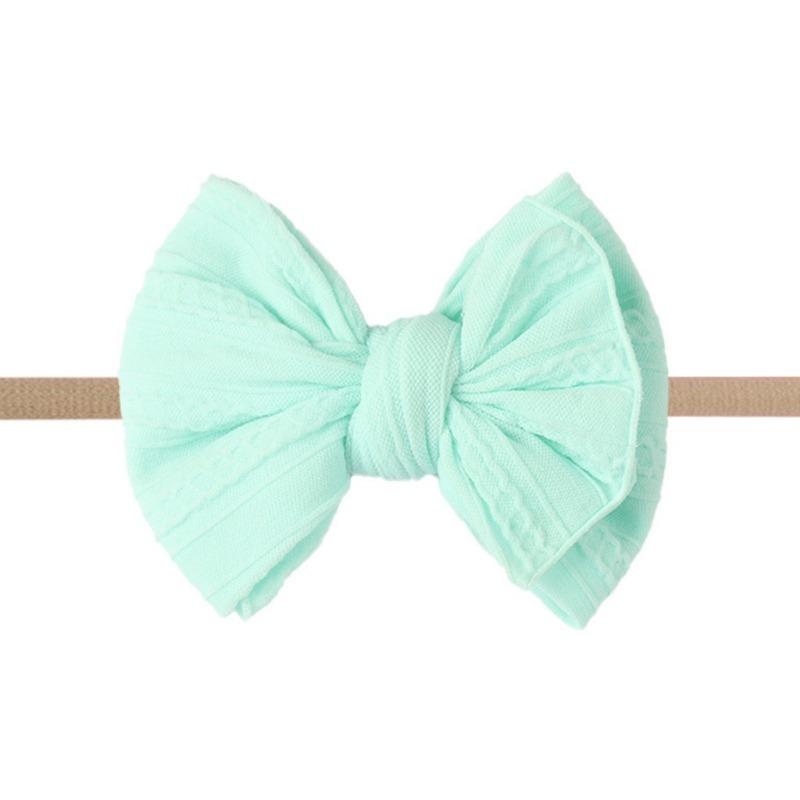

New double-layer jacquard baby headband, cute bow-tied children s headscarf, soft baby hair accessories