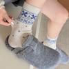 Socks Medium Tube Socks Season Warm Retro Wool Socks Thickened Stockings Pastoral Stacking Socks Women