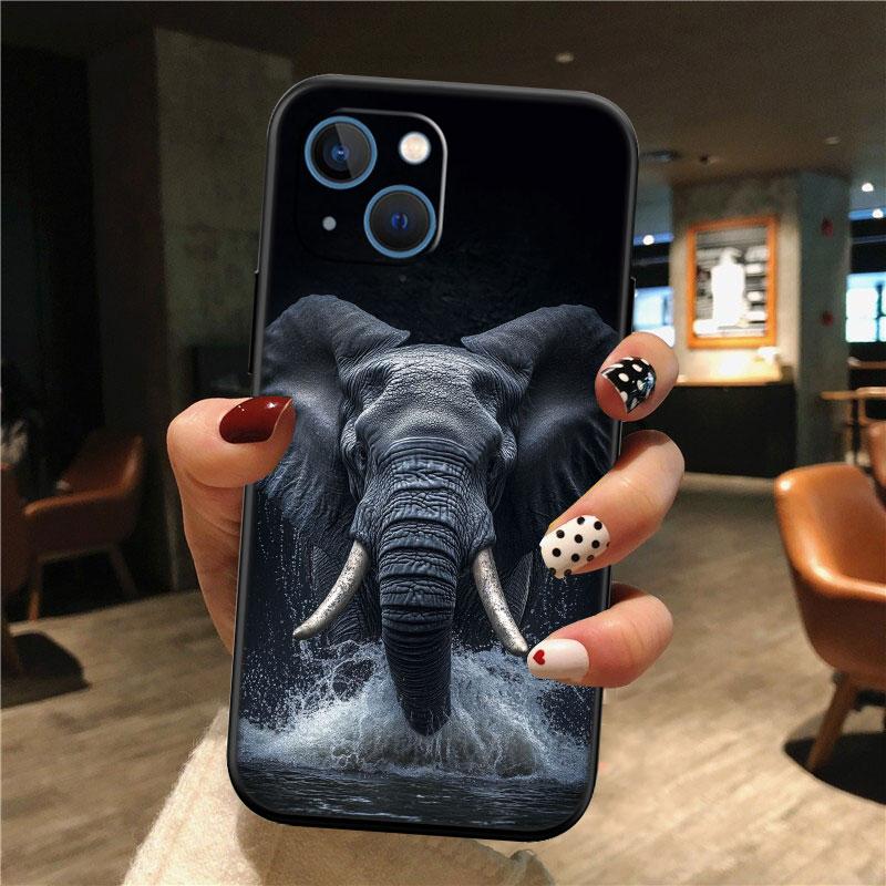 IK4 Animal Elephant Phone Case for Samsung Galaxy A11 A12 A13 A15 A52S A53 A55 A56 A70 A71 A72 A73 F06 F16 F56 S10 Plus S10e
