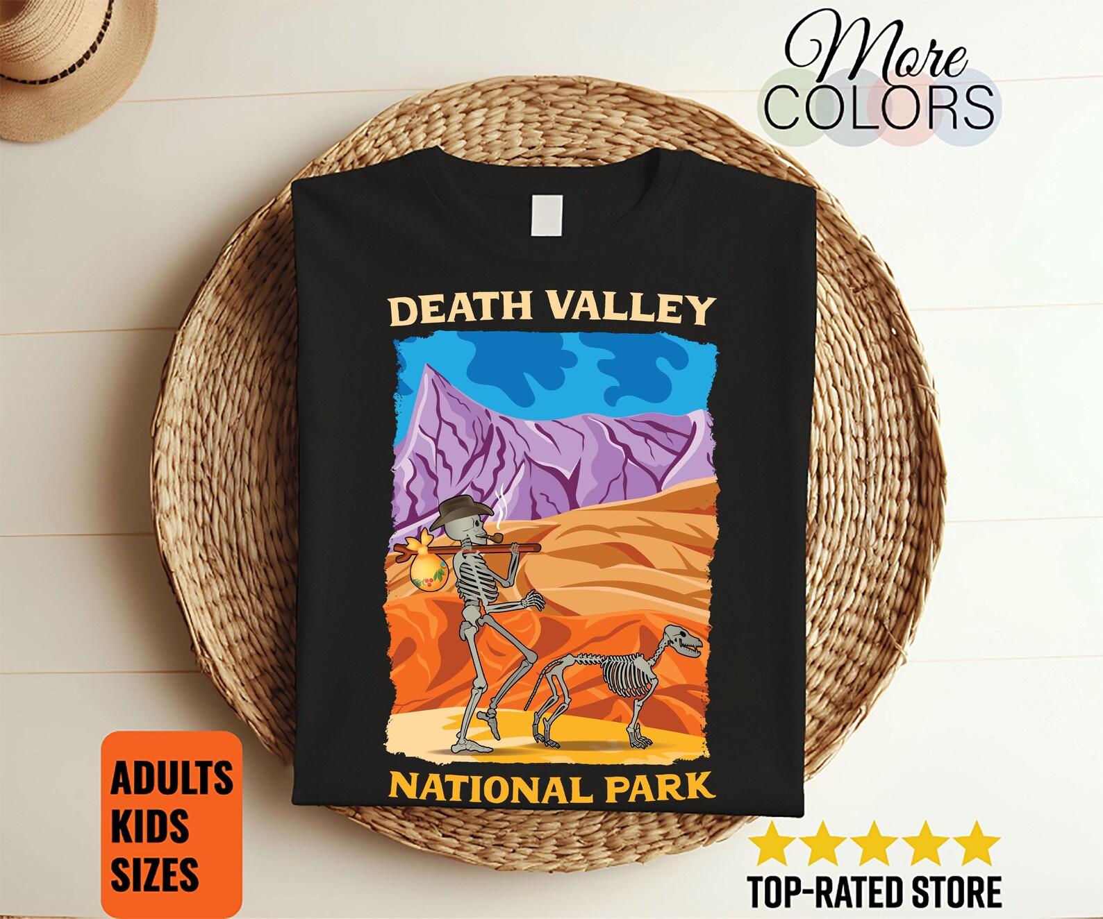 Death Valley National Park US Vintage T-Shirt, USA California Nevada Parks Lover Gifts, Adventure Outdoors, Camping Hiking, U.S Backcountry, 110
