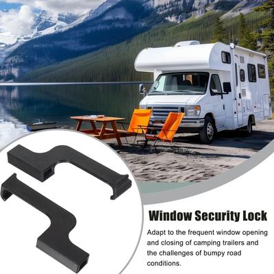 Window Safety Locks 2 Pieces No Drilling RV Accessories Caravan Window Latch Security Accessories For Caravan Inside Road Trip