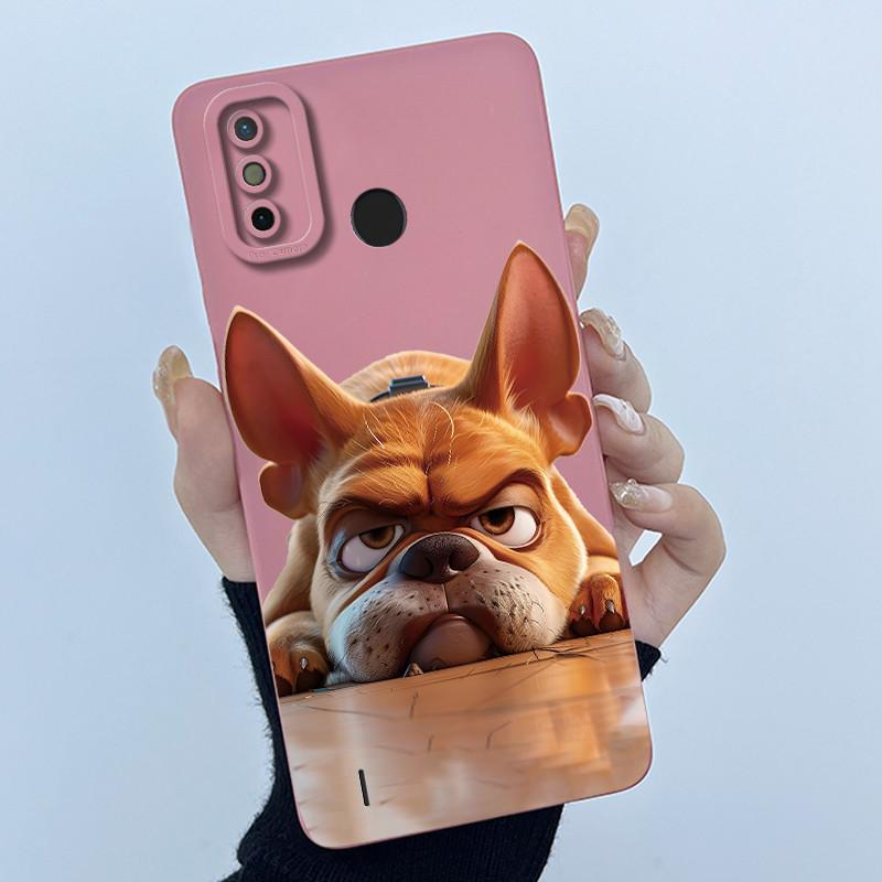 New Hot For Tecno Spark 6 Go / Spark 6 Air Case Lovely Cartoon Cat Liquid Silicone Soft TPU Shockproof Back Cover Ultrathin Capa