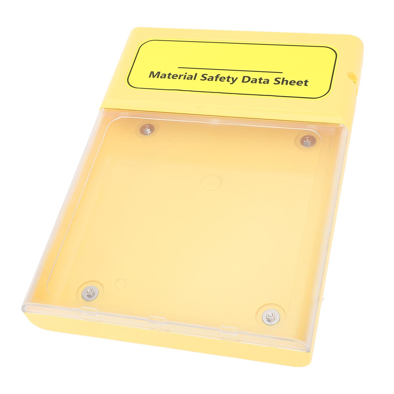 Визуальный ящик для хранения документов Пыле- и водонепроницаемый Магнитный промышленный ящик для файлов MSDS