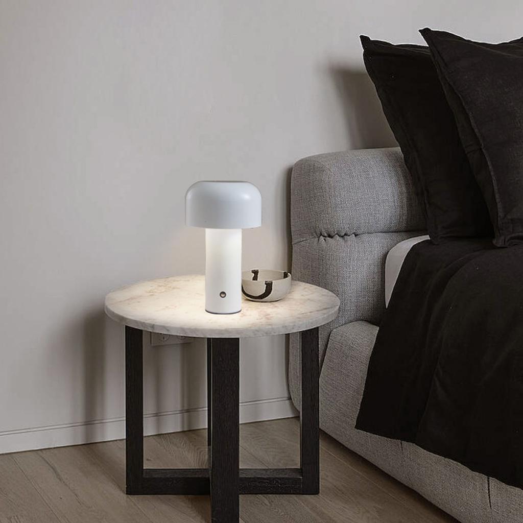 Mushroom Table Lamp Three Colors LED Light Beads Stepless Dimming Mushroom Lamp Night Light for Bedroom Bedside