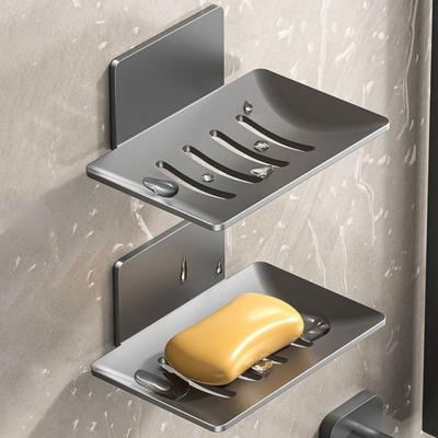 Drainage Shower Storage Rack Wall Mounted Soap Tray Box Premium Bathroom Soap Holder  Kitchen