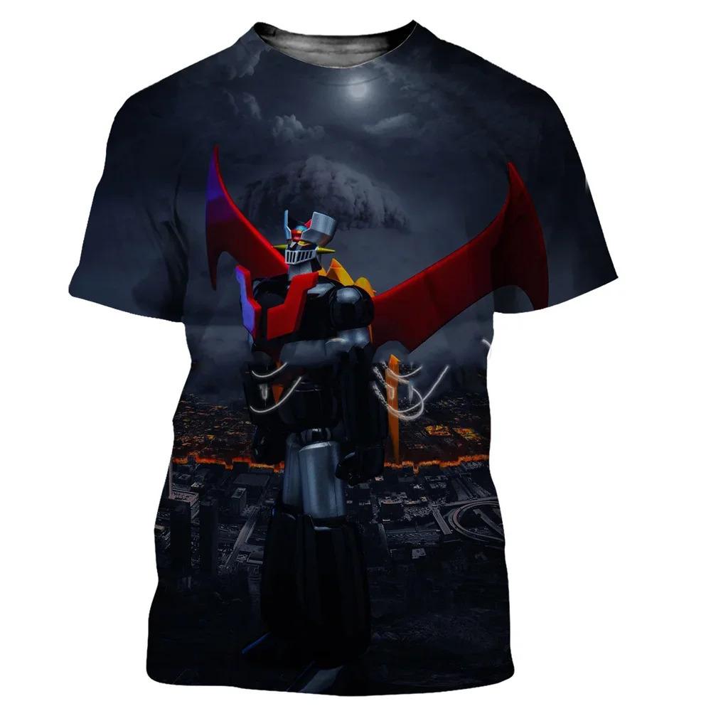 New fashion cool bell Mazinger Z Men_s3D printed T-shirt summer casual top