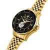 Maserati Sfida - Sonderedition Schwarz Gold Edelstahl Herren Offenes Herz Automatik R8823140012