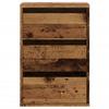 Chest of Drawers Vintage Wood Look 40 X 41 X 58 Cm Engineered Wood