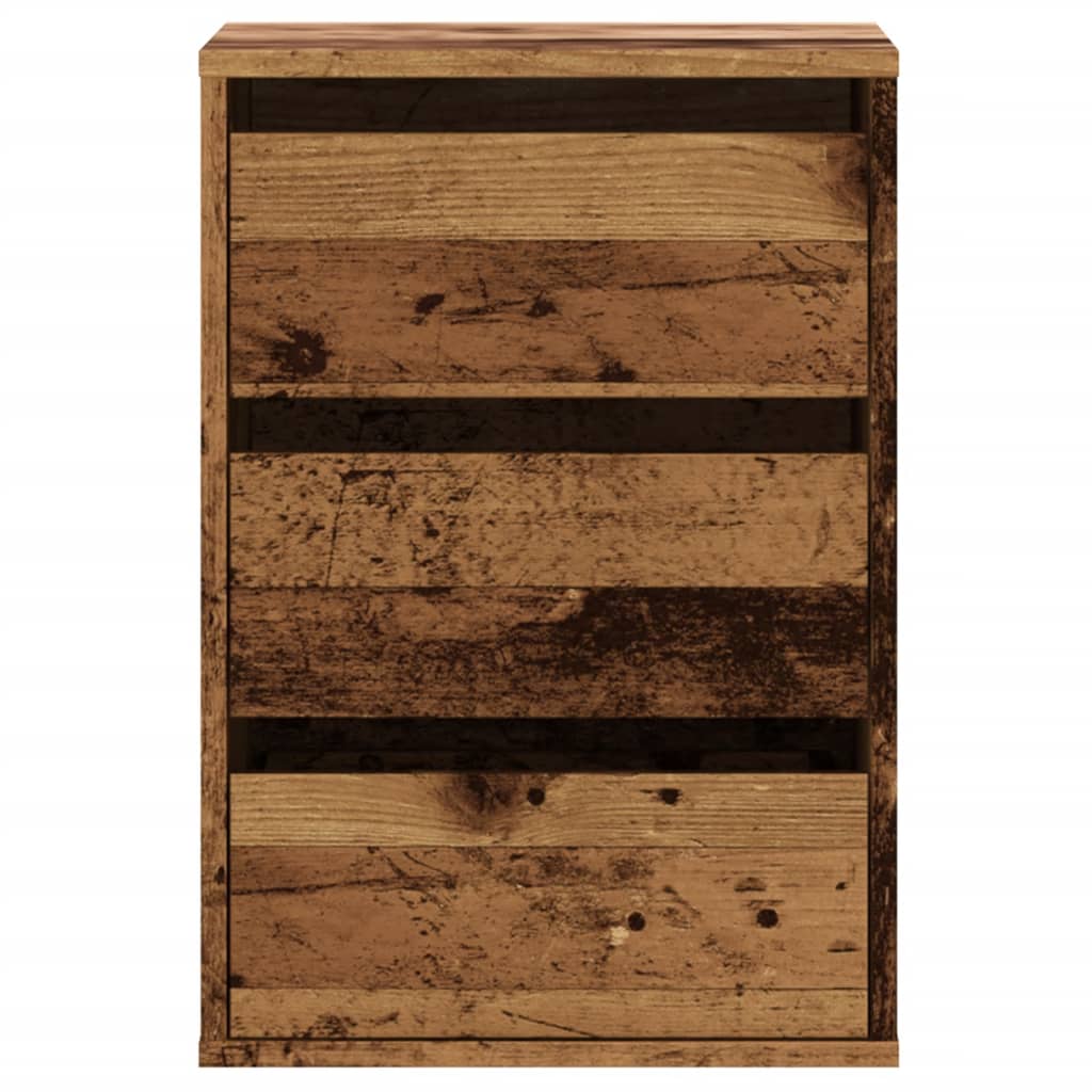 Chest of Drawers Vintage Wood Look 40 X 41 X 58 Cm Engineered Wood