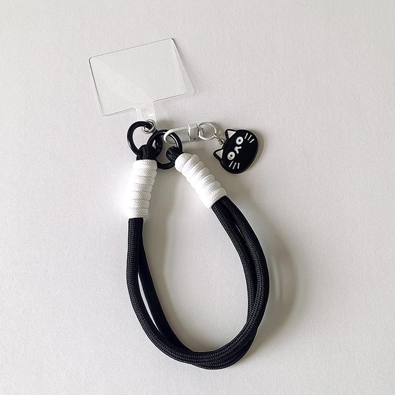 Creative Braided Lanyard Keychain For Phone Case Women Anti Lost Knot Rope Strap Car Key Chains Diy Accessories Fashion Keyring