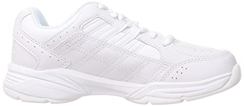 Wimbledon WB 052 Sneakers, Tennis and School Shoes, Wide 4E, White/White, 25.0 Cm, 4E