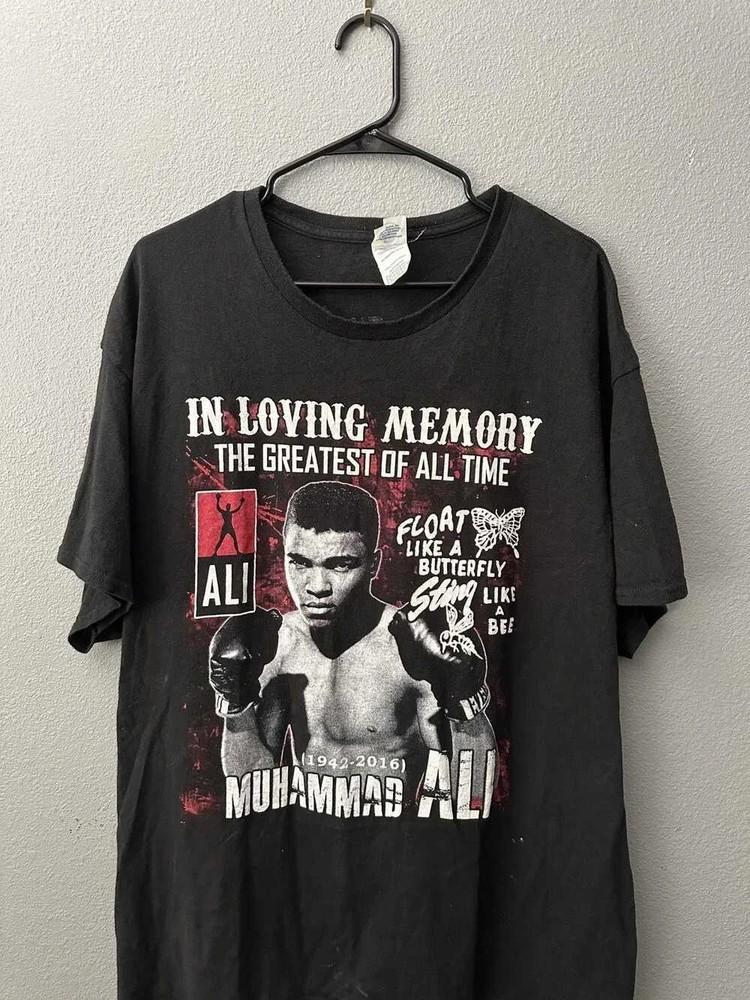 Vintage Muhammad Ali Vintage short sleeve black Cotton Tshirt El897 Unisex T-Shirt M