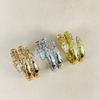 Serpentine Ring Featuring Three Colors High-quality Electroplating Craftsmanship Hypoallergenic and Suitable for Daily Wear Must-have for Gifts