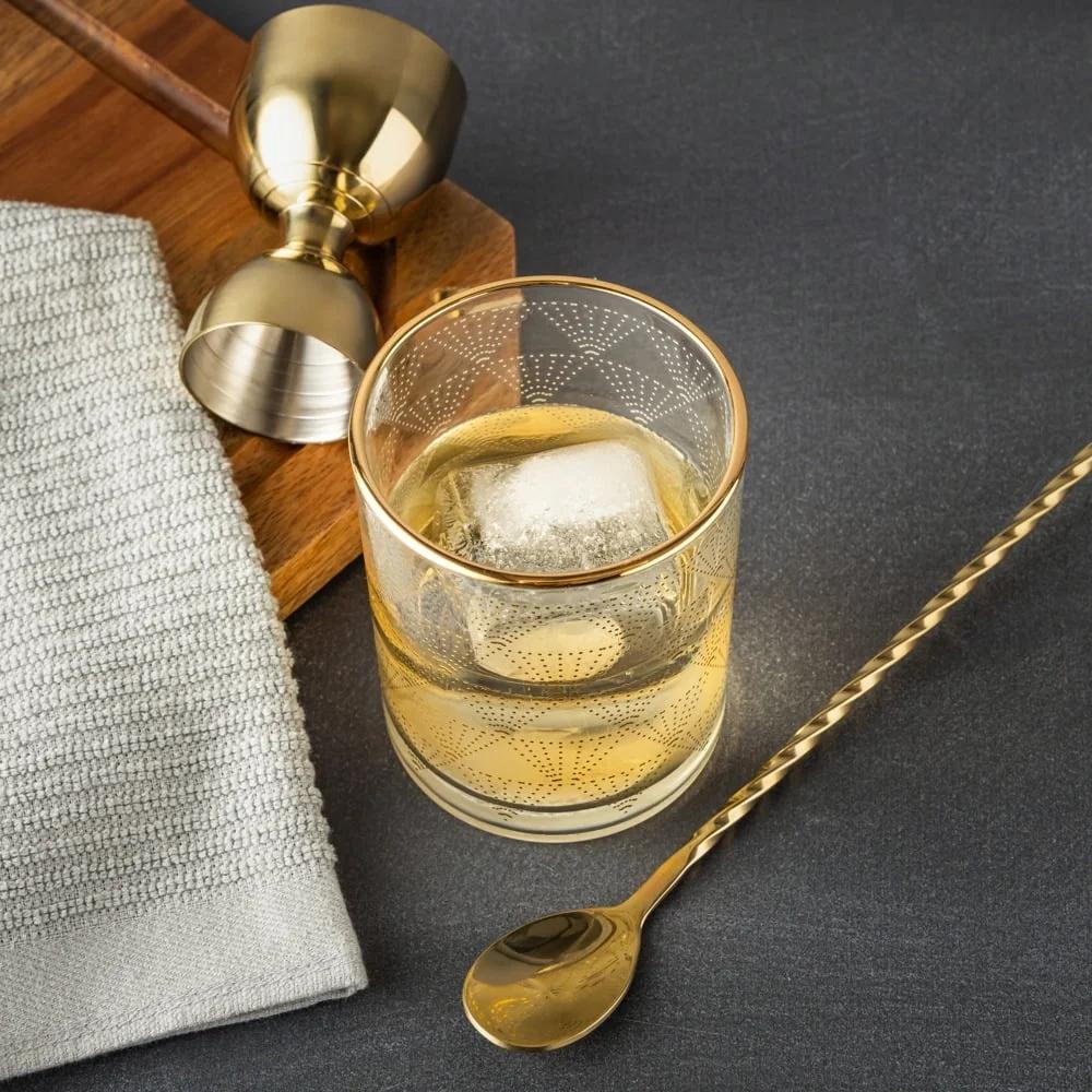 2 Pack Diamond Print Whiskey Rocks Glass Elegant Durable Barware Home Cocktails Smooth Drinks Splash Resistant Gift Set