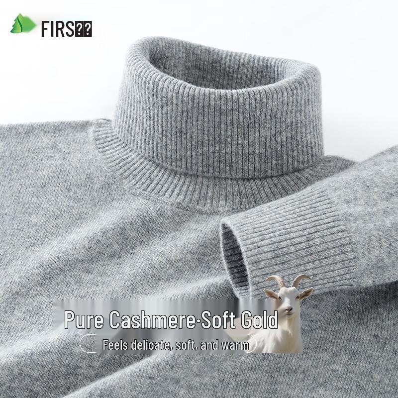 Men's Pure Cashmere Turtleneck Sweater