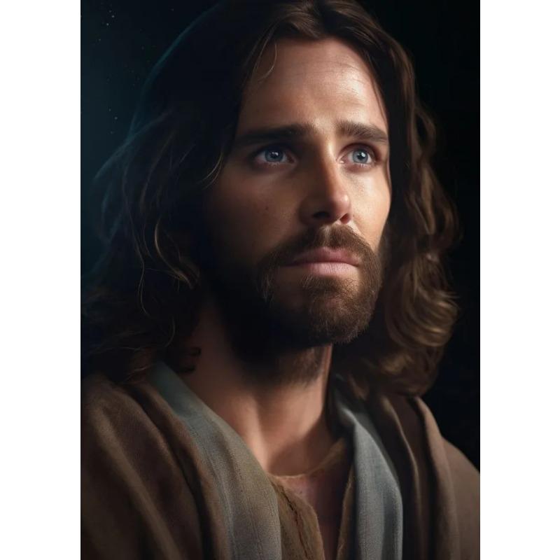 Jesus Kristus Portrett Lerret Maleri Kristent Jesus Gi Meg Din Hånd Plakat Trykk Bibel Religion Veggkunst Bilder Hjemmedekor
