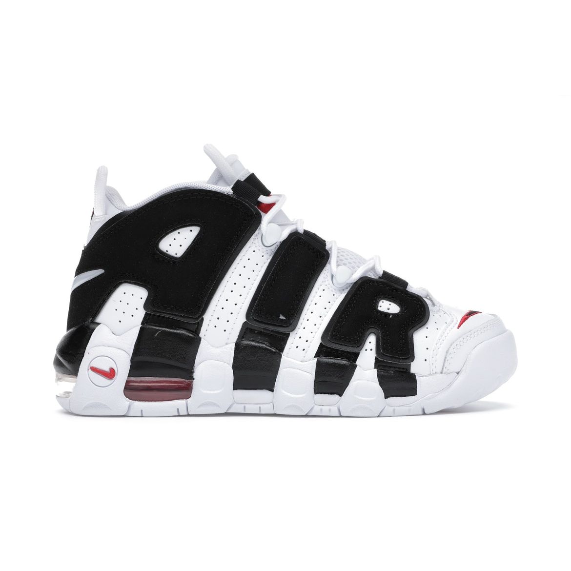 

Детские кроссовки Nike Air More Uptempo GS Scottie Pippen Белый Черный-Университетский Красный 415082-105