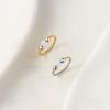 Stiloso Piercing Naso da Donna Occhio di Gatto con Pietra - Gioiello di Moda Semplice e Versatile