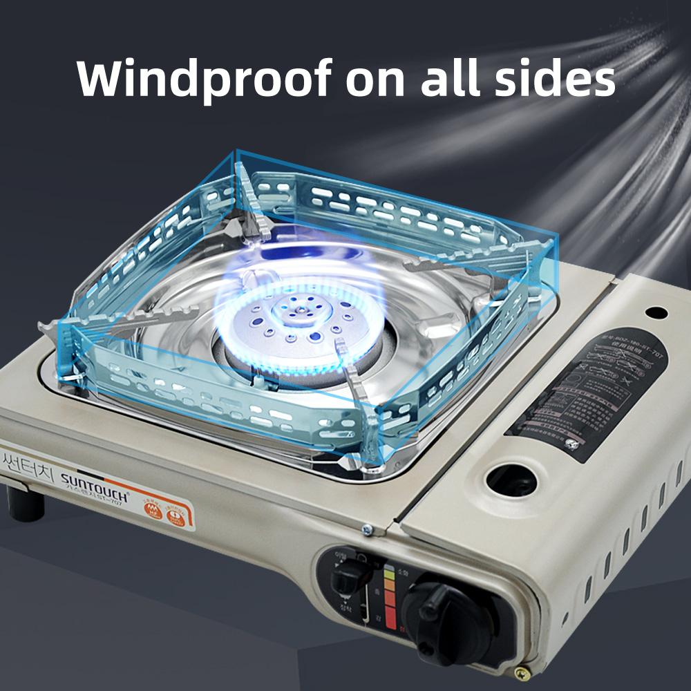 Camping Stove Heater Small Cassette Stove Single Burner Portable Cooking Furnace Gas Stove for Indoor Outdoor Camping