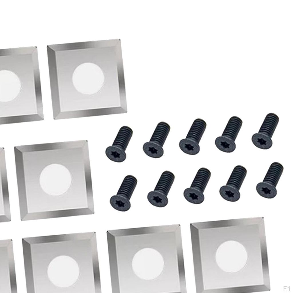 10x Carbide Inserts Cutter 15x15x2.5 Mmr50 4 Edges Lathe Woodturning Tools