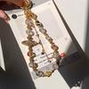 Sparkling Diamond Saturn Mobile Phone Chain Universal  Light Luxury Phone Anti Loss Lanyard Phone Short Wrist Strap