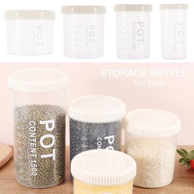 600/800/1000/1500ML Moisture-proof Sealed Can Large Capacity Storage Bottle Durable Storage Box